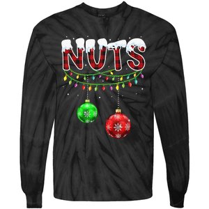 Matching Chestnuts Christmas Couples Nuts Tie-Dye Long Sleeve Shirt