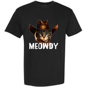 Meowdy Cat Cowboy Funny Cat Meme Garment-Dyed Heavyweight T-Shirt