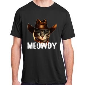 Meowdy Cat Cowboy Funny Cat Meme Adult ChromaSoft Performance T-Shirt