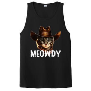 Meowdy Cat Cowboy Funny Cat Meme PosiCharge Competitor Tank