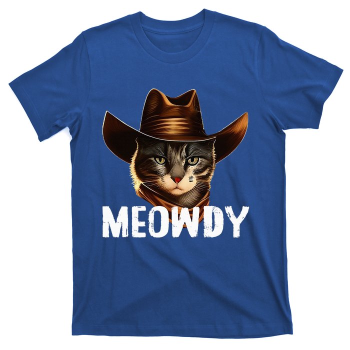 Meowdy Cat Cowboy Funny Cat Meme T-Shirt