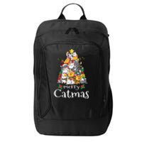 Merry Catmas  Cat Dad Cat Mom Christmas Cat  City Backpack