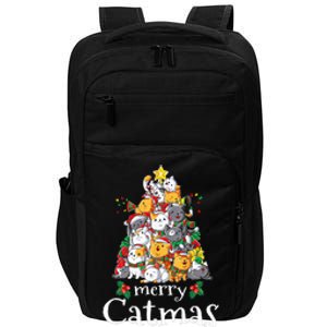 Merry Catmas  Cat Dad Cat Mom Christmas Cat  Impact Tech Backpack