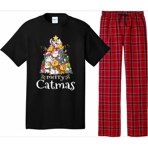 Merry Catmas  Cat Dad Cat Mom Christmas Cat  Pajama Set