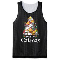 Merry Catmas  Cat Dad Cat Mom Christmas Cat  Mesh Reversible Basketball Jersey Tank