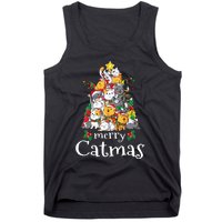 Merry Catmas  Cat Dad Cat Mom Christmas Cat  Tank Top