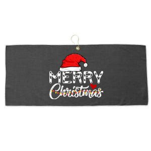 Merry Christmas Christmas Santa Claus Funny Family Christmas Gift Large Microfiber Waffle Golf Towel