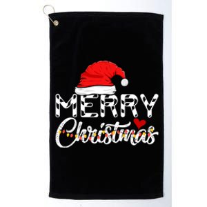 Merry Christmas Christmas Santa Claus Funny Family Christmas Gift Platinum Collection Golf Towel