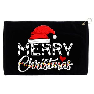 Merry Christmas Christmas Santa Claus Funny Family Christmas Gift Grommeted Golf Towel