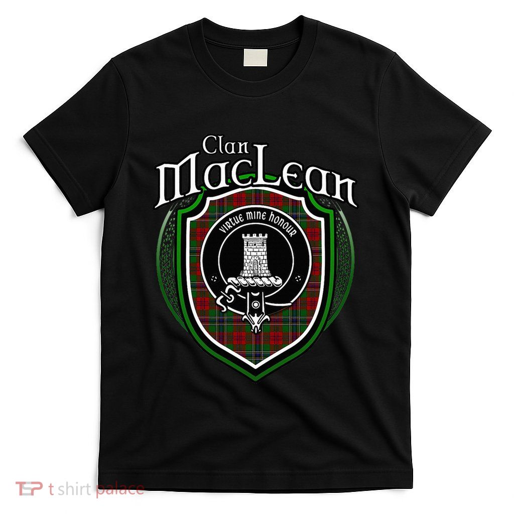 Maclean Clan Crest Scottish Clan Maclean Family Crest Badge T-Shirt