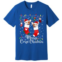 Merry Corgi Christmas Corgi Xmas Party Corgi Gift Premium T-Shirt