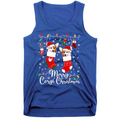 Merry Corgi Christmas Corgi Xmas Party Corgi Gift Tank Top