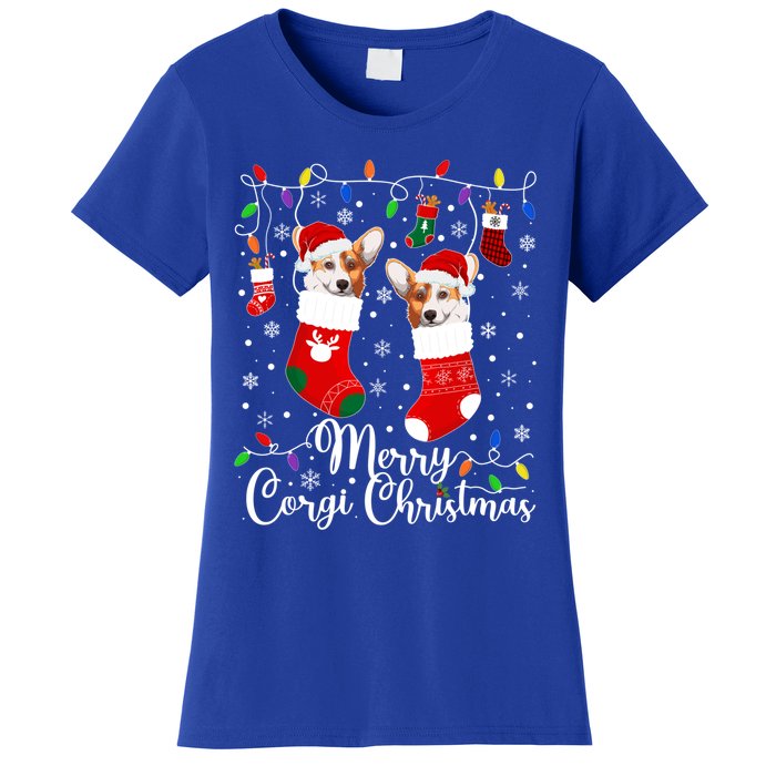 Merry Corgi Christmas Corgi Xmas Party Corgi Gift Women's T-Shirt