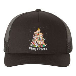 Merry Corgmas Corgi Christmas Tree Fairy Lights Dog Lover Funny Gift Yupoong Adult 5-Panel Trucker Hat