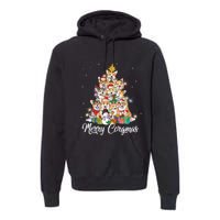 Merry Corgmas Corgi Christmas Tree Fairy Lights Dog Lover Funny Gift Premium Hoodie