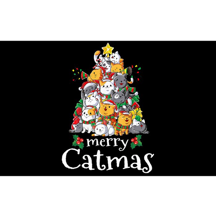 Merry Catmas  Cat Dad Cat Mom Christmas Cat  Bumper Sticker