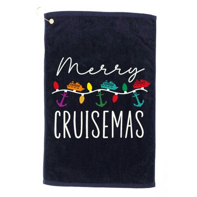 Merry Cruisemas Cruise Christmas Xmas Pajamas Holiday Funny Platinum Collection Golf Towel