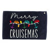 Merry Cruisemas Cruise Christmas Xmas Pajamas Holiday Funny Grommeted Golf Towel