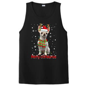 Merry Christmas Cute Chihuahua Dog Xmas Lights Pajama Great Gift PosiCharge Competitor Tank