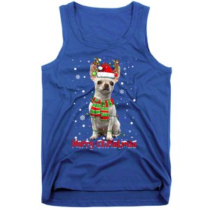 Merry Christmas Cute Chihuahua Dog Xmas Lights Pajama Great Gift Tank Top