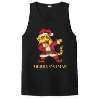 Merry Catmas - Christmas Cat in Santa Outfit. Cat Lovers PosiCharge Competitor Tank