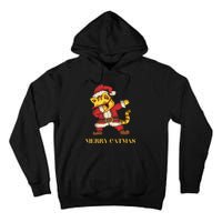 Merry Catmas - Christmas Cat in Santa Outfit. Cat Lovers Tall Hoodie