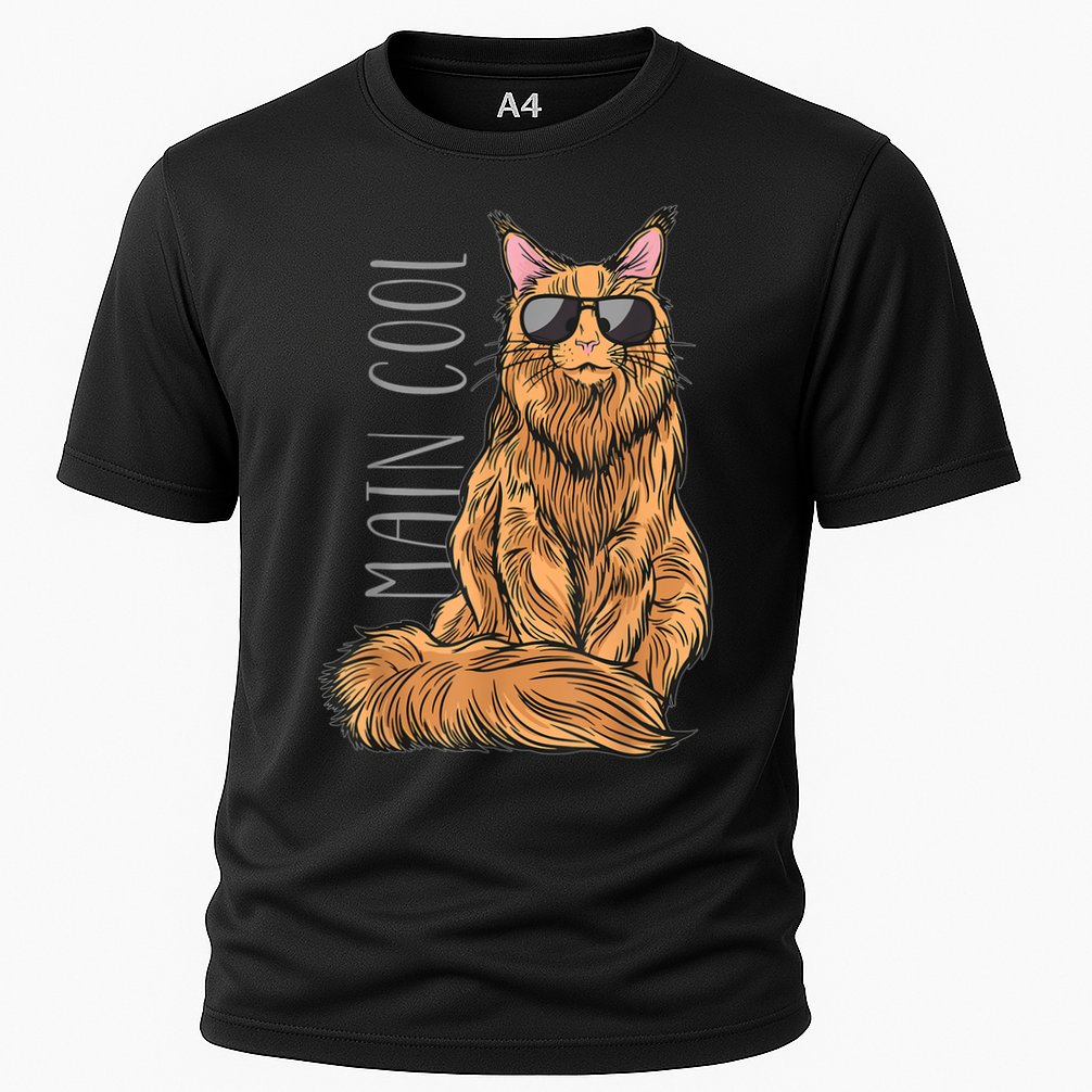 Maine Coon Cat Main Cool Cooling Performance Crew T-Shirt