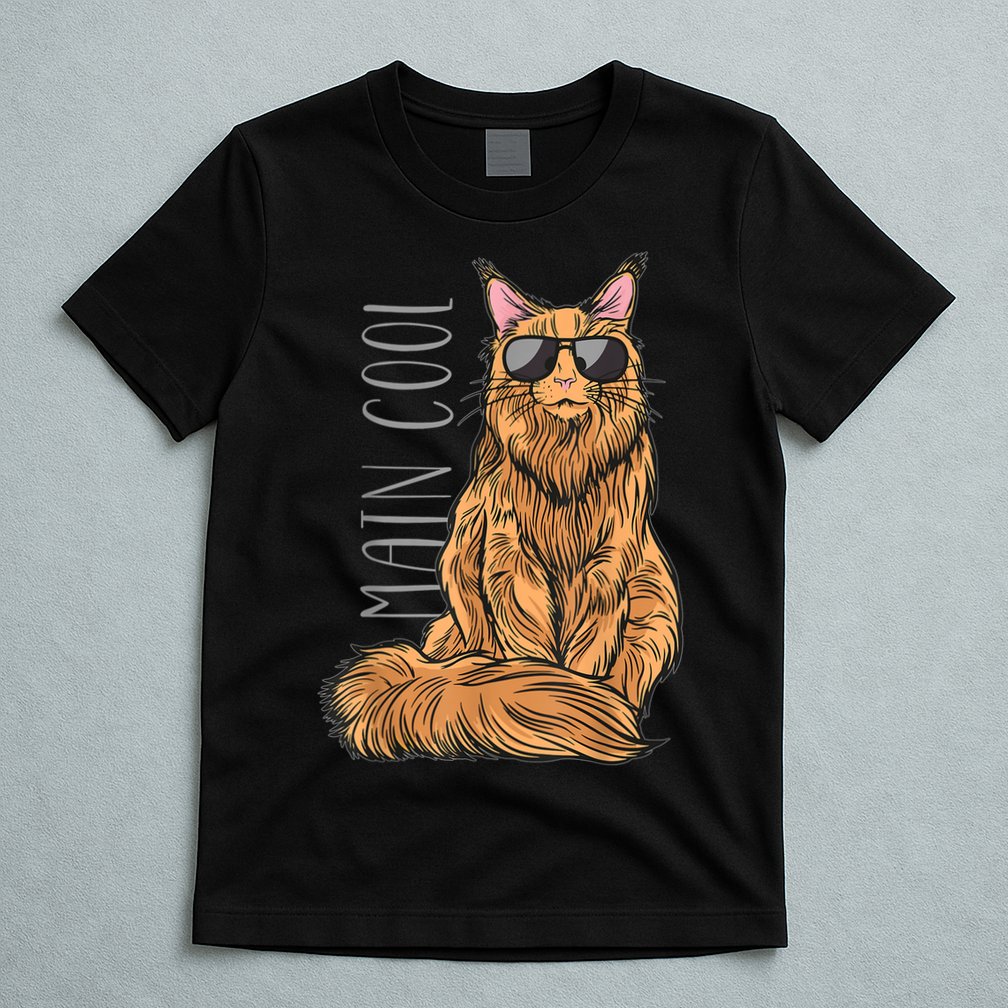 Maine Coon Cat Main Cool T-Shirt