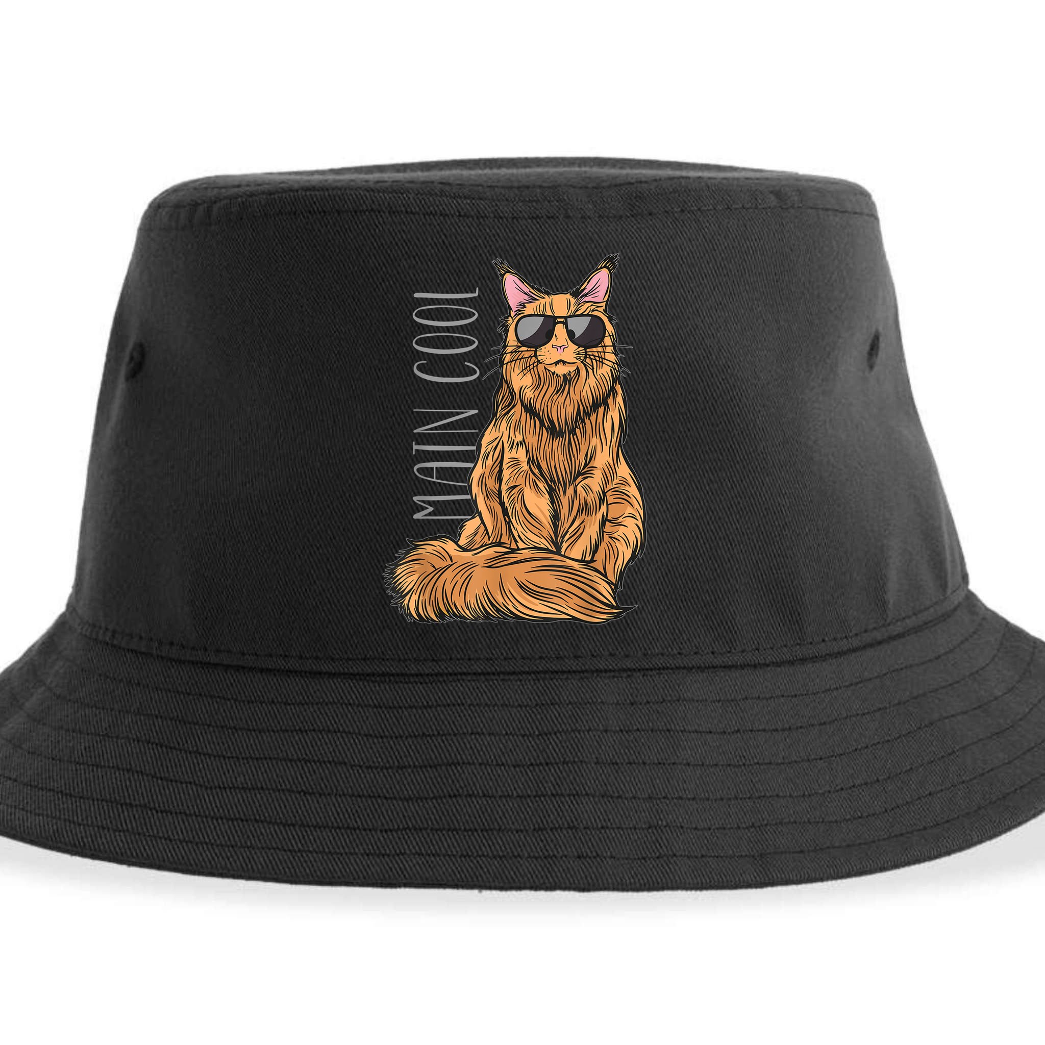 Maine Coon Cat Main Cool Sustainable Bucket Hat