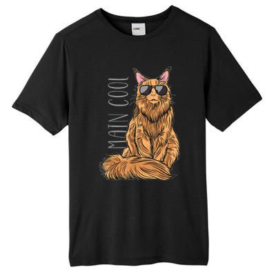 Maine Coon Cat Main Cool Tall Fusion ChromaSoft Performance T-Shirt