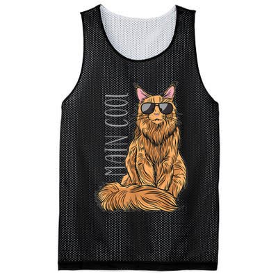 Maine Coon Cat Main Cool Mesh Reversible Basketball Jersey Tank
