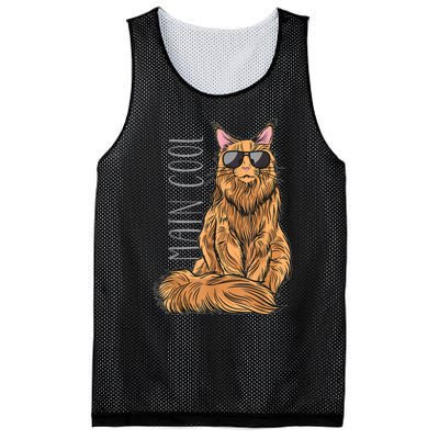 Maine Coon Cat Main Cool Mesh Reversible Basketball Jersey Tank