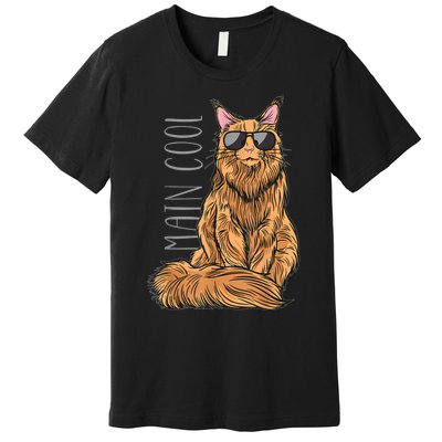 Maine Coon Cat Main Cool Premium T-Shirt