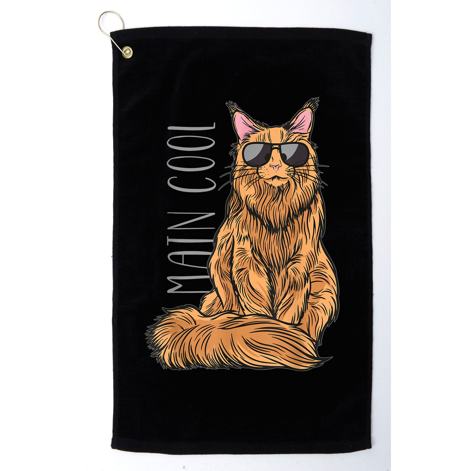 Maine Coon Cat Main Cool Golf Towel