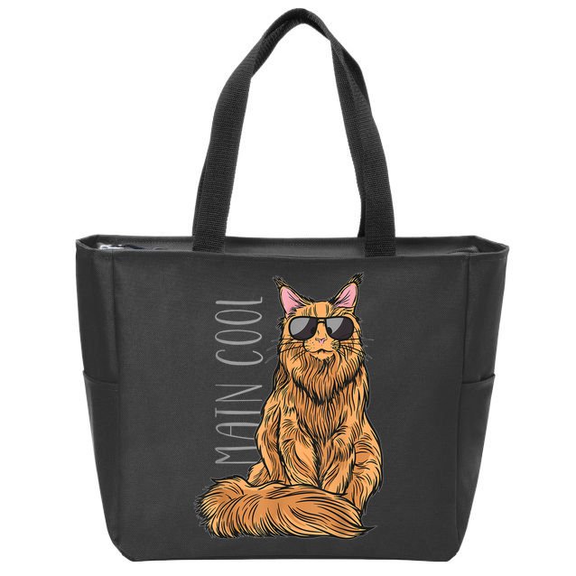 Maine Coon Cat Main Cool Zip Tote Bag