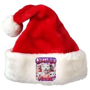 Meme Cat Certified Freak Eat Cement Cursed Cat Funny Premium Christmas Santa Hat