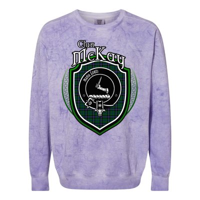 Mckay Clan Crest Scottish Clan Mckay Family Crest Badge Colorblast Crewneck Sweatshirt