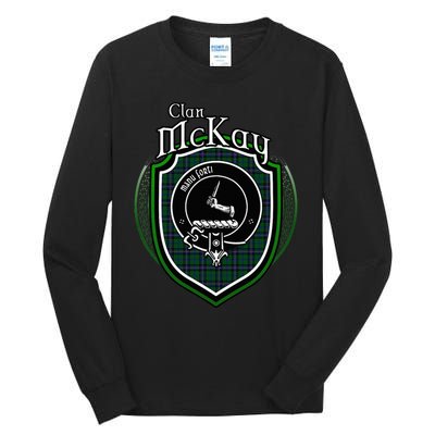 Mckay Clan Crest Scottish Clan Mckay Family Crest Badge Tall Long Sleeve T-Shirt