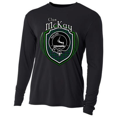 Mckay Clan Crest Scottish Clan Mckay Family Crest Badge Cooling Performance Long Sleeve Crew