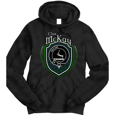 Mckay Clan Crest Scottish Clan Mckay Family Crest Badge Tie Dye Hoodie