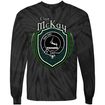 Mckay Clan Crest Scottish Clan Mckay Family Crest Badge Tie-Dye Long Sleeve Shirt