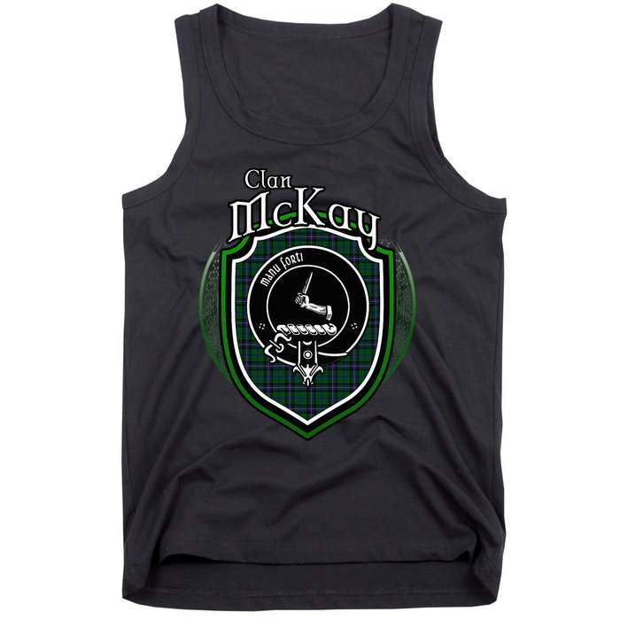 Mckay Clan Crest Scottish Clan Mckay Family Crest Badge Tank Top