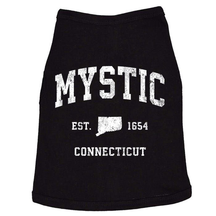 Mystic Connecticut Ct Vintage Athletic Sports Doggie Tank