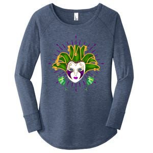 Masquerade Celebration Carnival Costume Mardi Gras Gift Women's Perfect Tri Tunic Long Sleeve Shirt