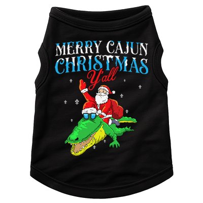 Merry Cajun Christmas Yall Funny Louisiana Bayou Xmas Doggie Tank