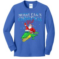 Merry Cajun Christmas Yall Funny Louisiana Bayou Xmas Kids Long Sleeve Shirt