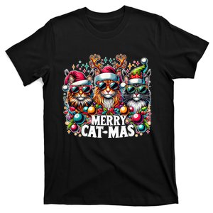 Merry Catmas Cat-mas Crew Christmas Funny Cats, Xmas T-Shirt