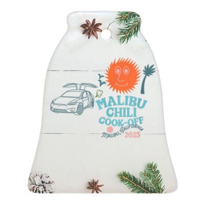 Malibu Chili Cookoff Ceramic Bell Ornament