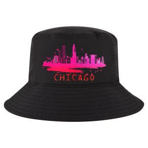 Modern Chicago Cityscape Souvenir Chicago Skyline Cool Comfort Performance Bucket Hat