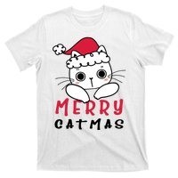 Merry Catrmas Cute Christmas Santa Kitty Xmas T-Shirt